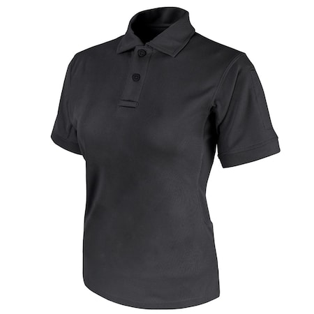 Condor Outdoor Products Women's Short Sleeve Polo, Black, S 101194-002-S